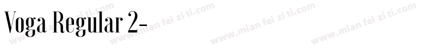 Voga Regular 2字体转换